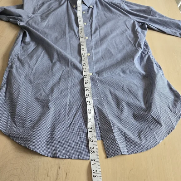 Uniqlo Blue Checkered Dress Shirt - Picture 7 of 8